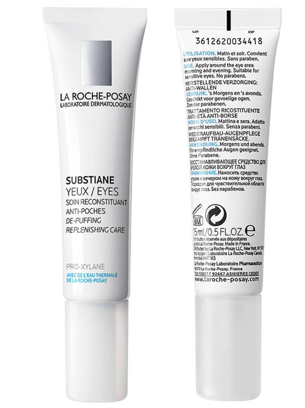 LA ROCHE-POSAY Substiane Eyes De-Puffing Replenishing Care